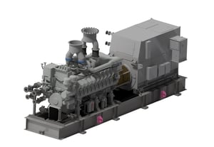 Skid-based generator set